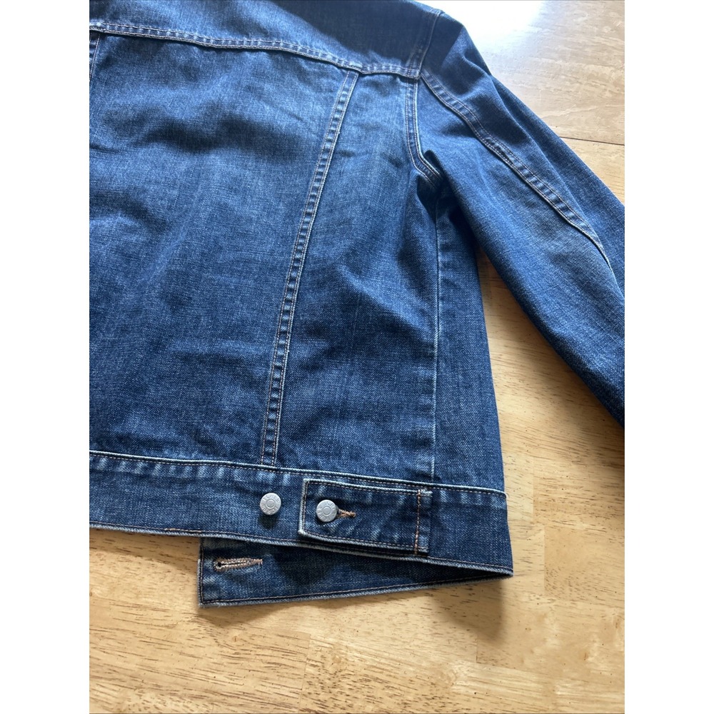 J Crew Dark Wash Distress Long Sleeve Denim Jacket Women's Size S - Picture 12 of 12